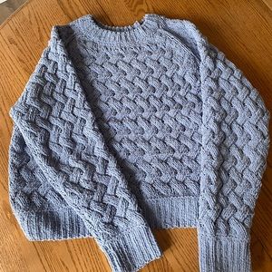 Kendal and Kylie Crop Chunky Knit Sweater